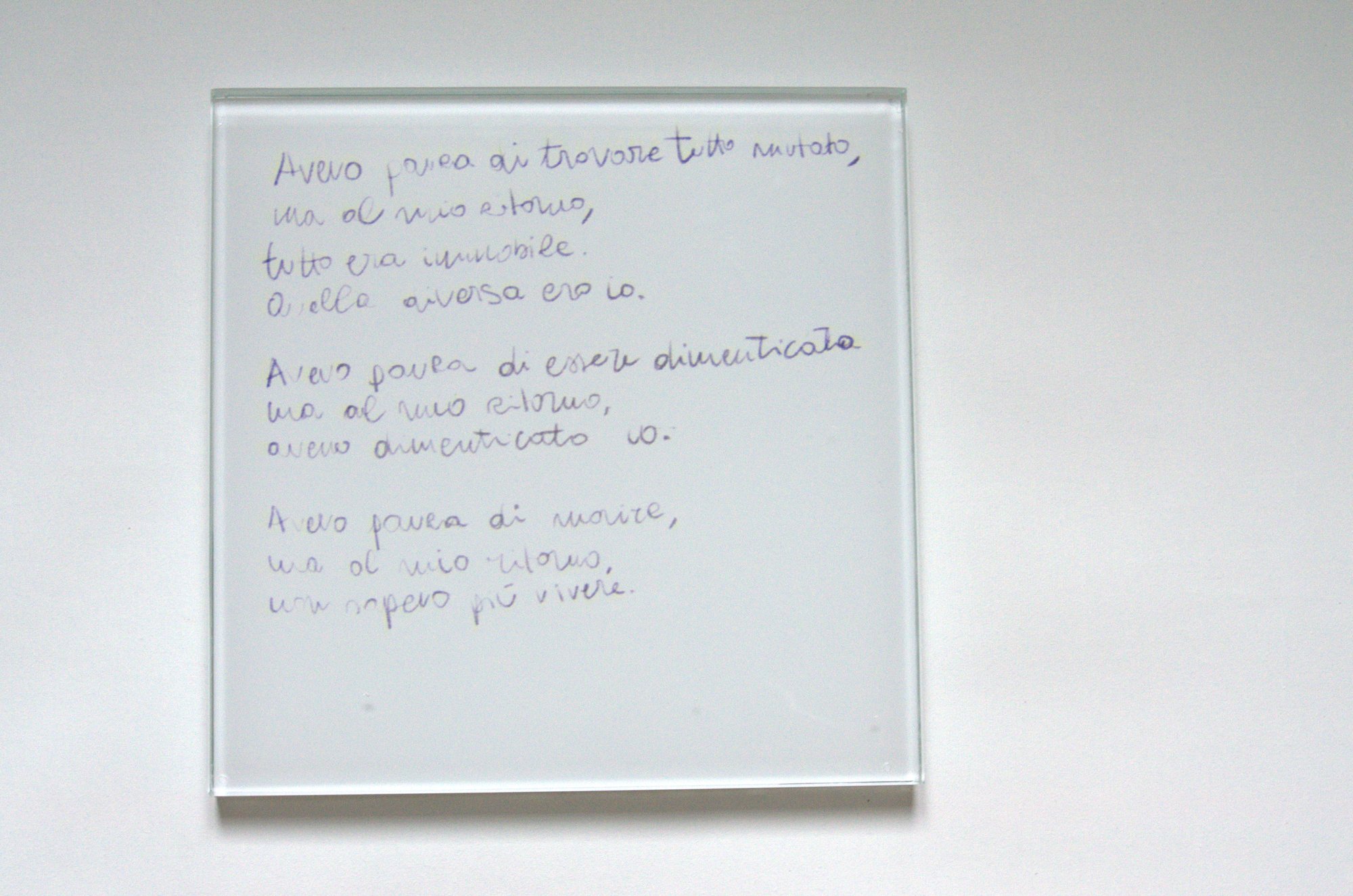 Vetro N° 02 — Manoscritto